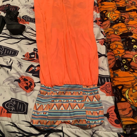 Short Dress with Long Overlay Skirt - Picture 3 of 3